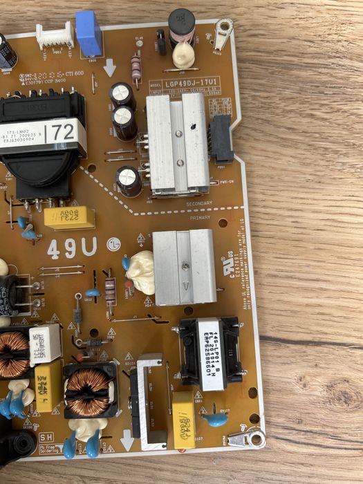 Placa alimentacao/driver LG 49UN71006LB