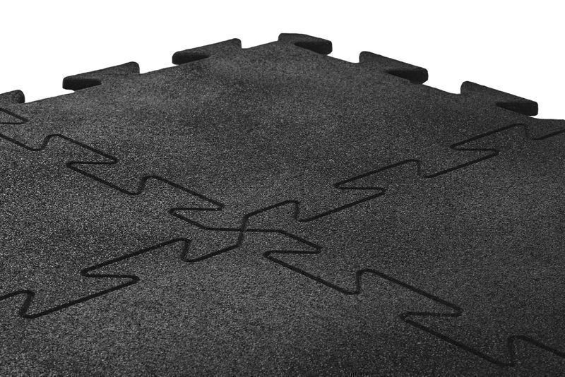 Podłoga sportowa puzzle BASIC BLACK 15mm - CROSSFIT SIŁOWNIA producent