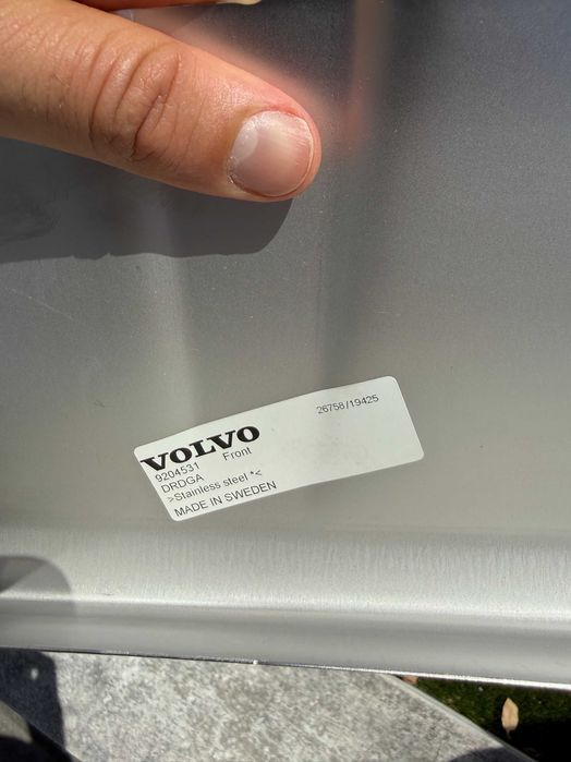 Chapa Proteção Frontal em Inox Original Volvo XC60 (MY18-21) | Ref: 31454530 - Kit Estilo Exterior