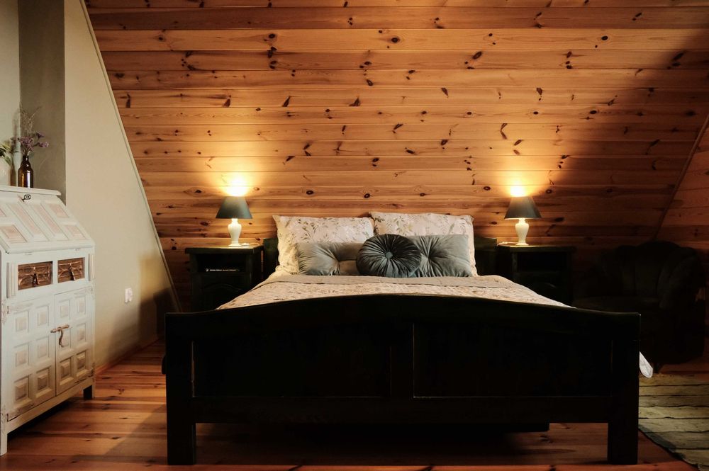 Dom nad jeziorem Kaszuby Sauna Balia na 2 rodziny