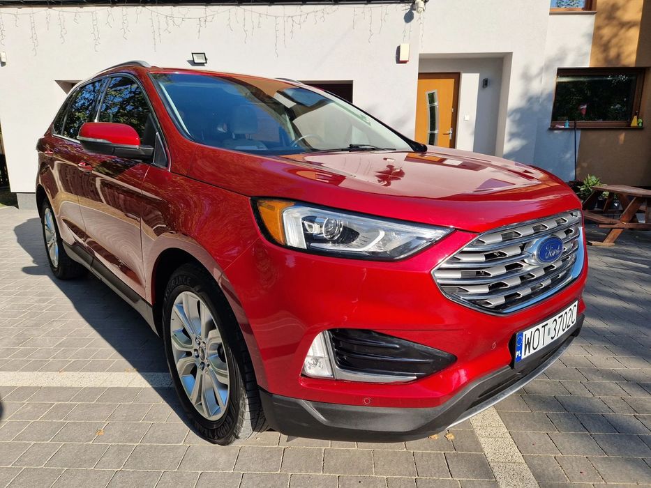 Ford Edge Titanium, Lakier Perła, Lampy Led, Aktywny Tempomat