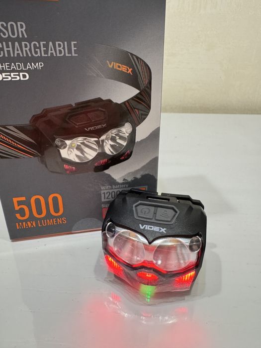 Налобний світлодіодний ліхтарик VIDEX VLF-H055D 500 Lm 5000 K