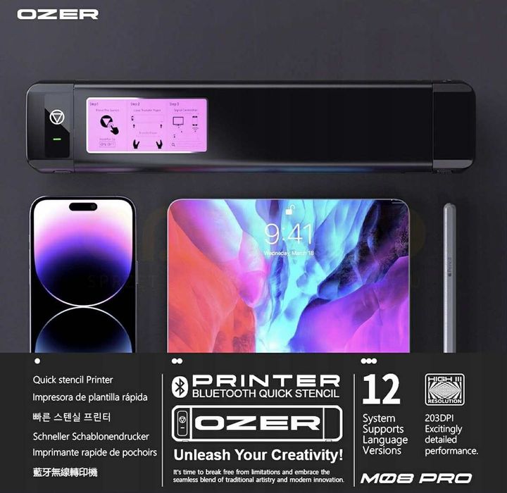 Drukarka Ozer Tatoo mobilna bluetooth NOWA