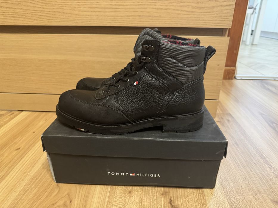 Buty trzewiki męskie skórzane Tommy Hilfiger rozm. 45