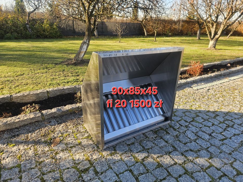 Okap ze stali nierdzewnej, okap gastronomiczny