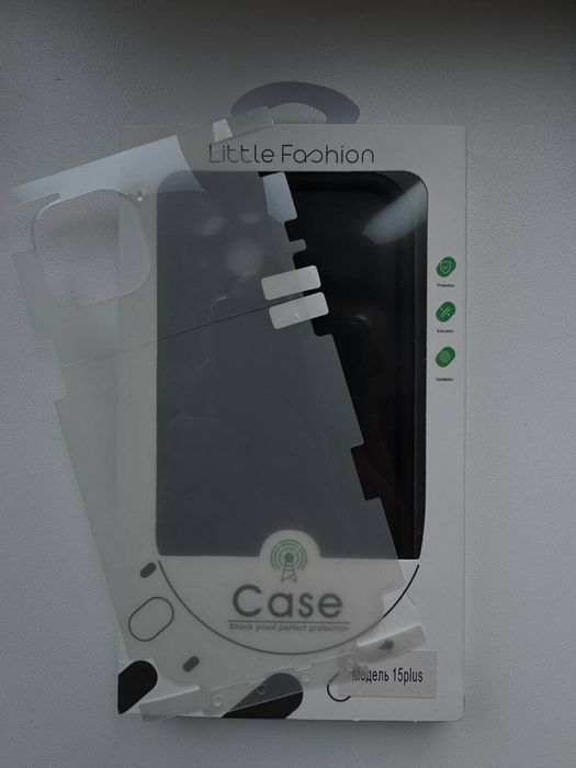 Захисний чохол для iPhone 15 Plus та плівка на задню кришку