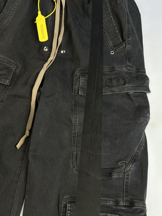 Rick Owens jeans cargo карго джинсы archive faded baggy opium черные Л