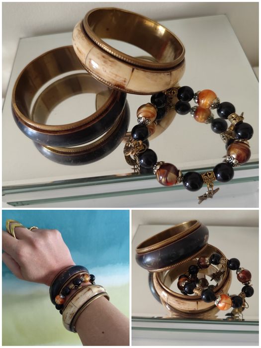 7 conjuntos de pulseiras diferentes