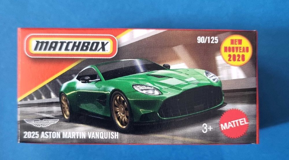 Matchbox 2025 Aston Martin Vanquish jak Hot Wheels