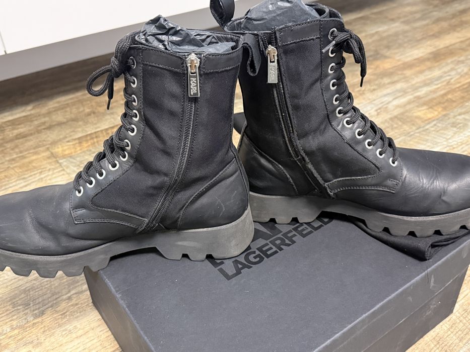 Шкіряні черевики Karl Lagerfeld розмір 42