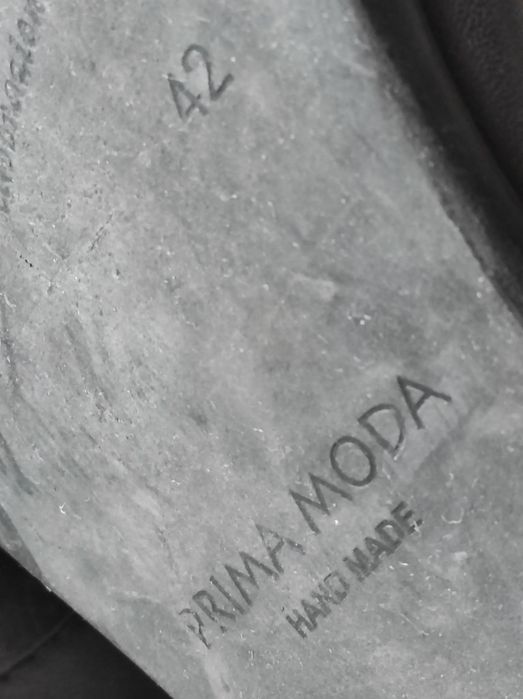 Czarne męskie buty wizytowe Prima Moda skóra naturalna nr 42