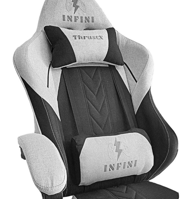 Fotel Gamingowy Infini ThrustX Light Gray
