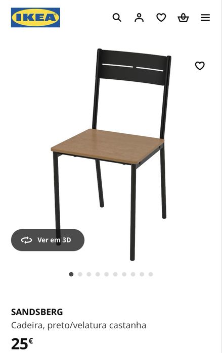 Conjunto de 4 cadeiras Ikea como novas