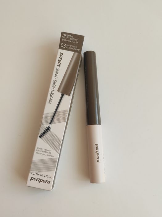 Peripera Speedy Skinny Brow Mascara maskara do brwi #03 Natural Brown