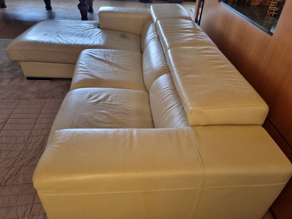 Sofá Chaise Longue Pele Selvagem