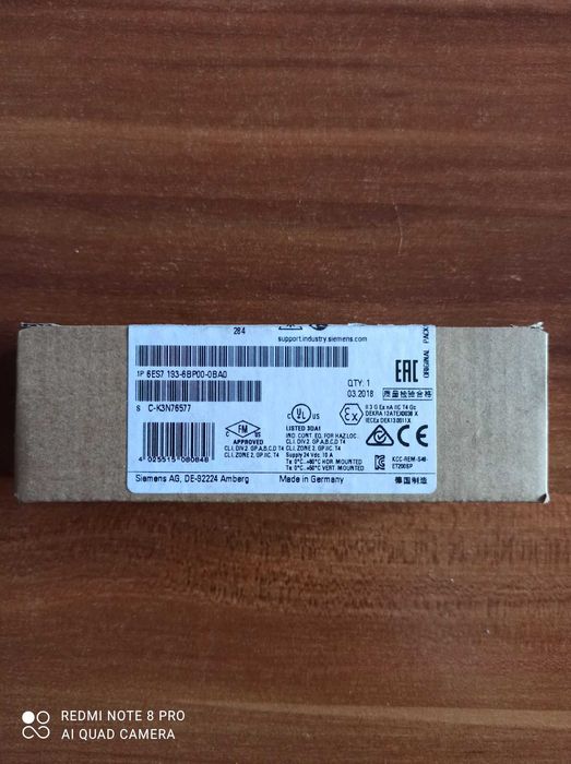 Siemens 6ES7 193-6BP00-0BA0 Baseunit