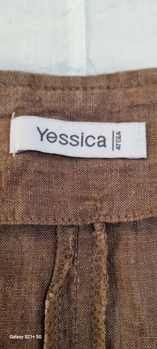 Spódnica lniana beżowa rozmiar XL