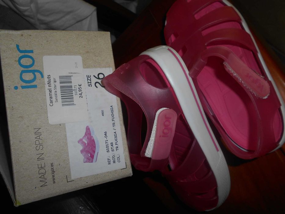 Sandálias Verão MENINA , IGOR , ROSA, 26