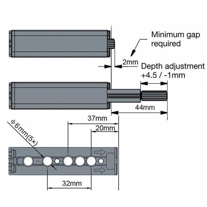 Fechos magneticos para armario ou roupeiro 20 unidades