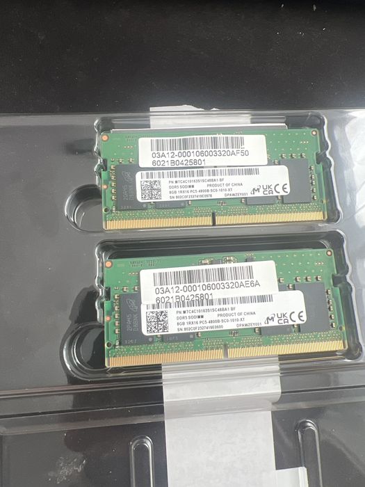 OЗУ ram оперативка SODIM DDR5 2x8 16gb 4800 MHz