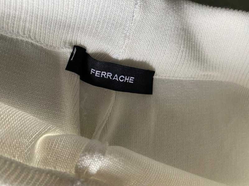 calça de malha branca Ferrache