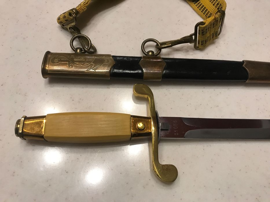 Кортик морской БУЛАТ 1976 года+парадный ремень Киев.