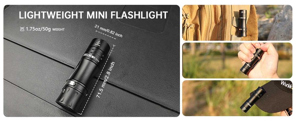 Ліхтар Wurkkos TS10 V2\EDC\Anduril 2.0\1400lm-90CRI\RGB\IP68\АКБ 14500