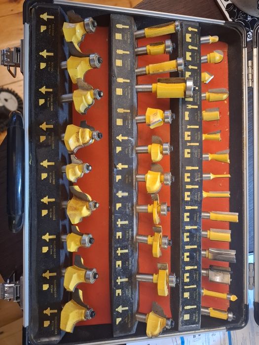 Zestaw 35 frezów do drewna