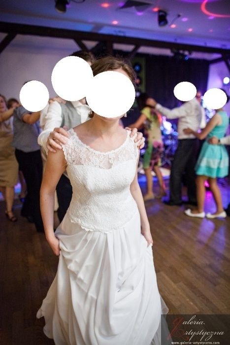 Suknia ślubna biała,  roz. 36