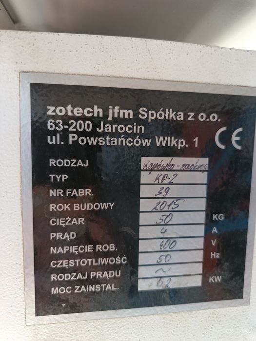 Zaokrąglarka do obrzeży kapówka KF2-WV frezarka Zotech