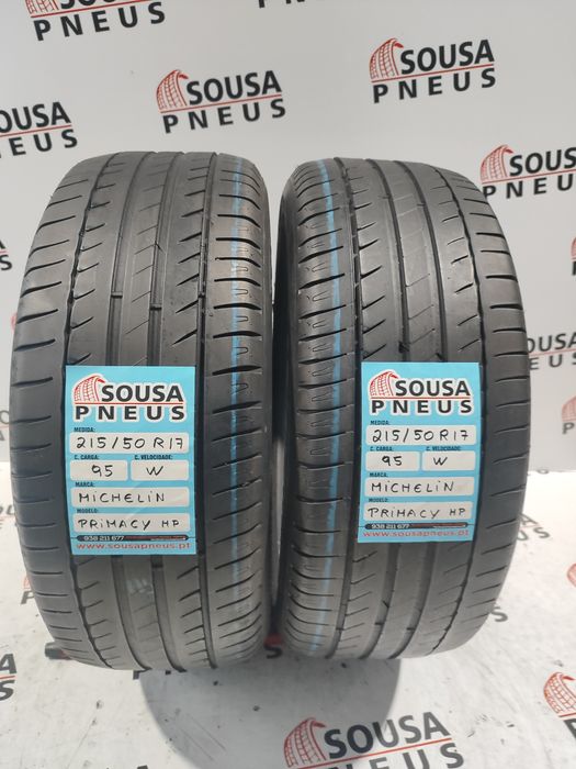 2 pneus semi novos 215-50R17 Michelin - Oferta dos Portes