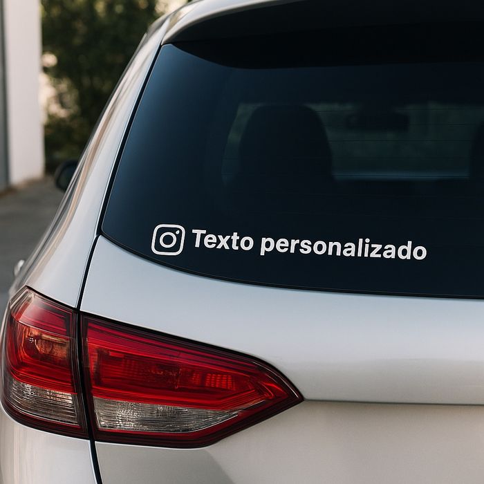 Autocolante com texto personalizado