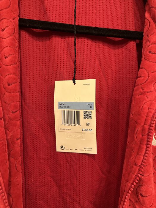 Оригінальна велюрова олімпійка Supreme x Nike розмір М