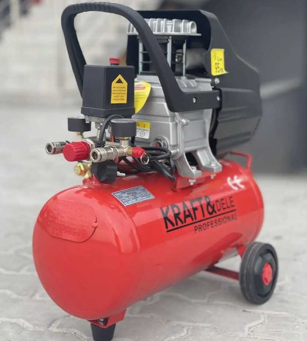 Компресор повітряний 24 л Kraft&Dele KD400 8 бар 230 л/хв Польща