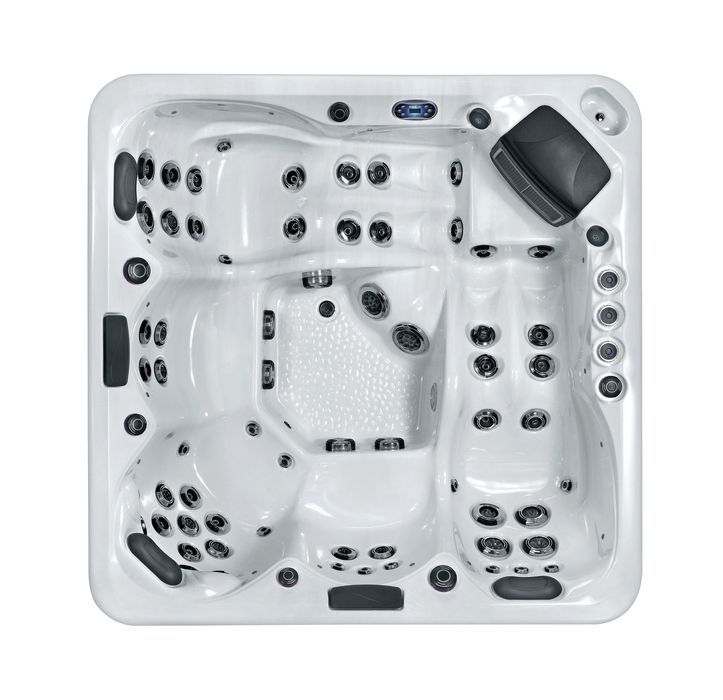 Jacuzzi z Hydromasażem 5 Osób Lavaspa 60Dysz 3Pompy Balboa Biała Perła