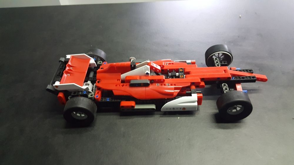 Klocki samochód wyścigowy