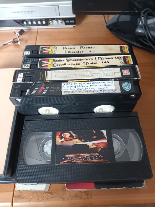 Kasety vhs dla Sebastiana