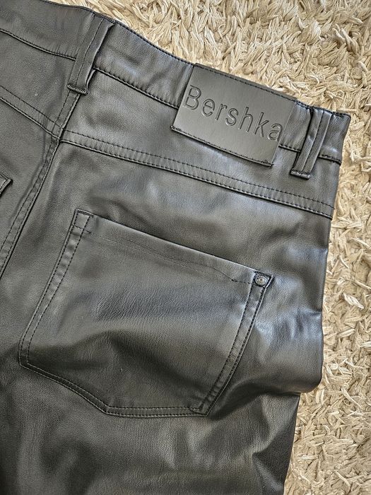 Spodnie czarne lateks eco skóra