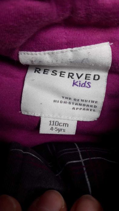 Plaszczyk zimowy dziewczecy Reserved rozm. 110