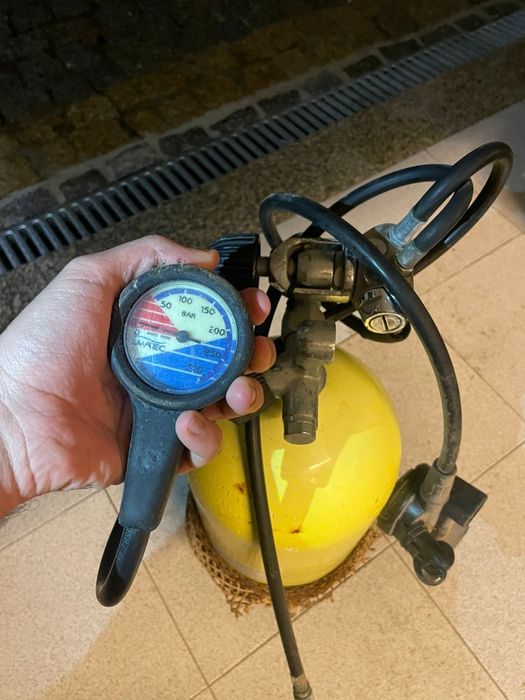 Garrafa de mergulho tecnomar 300 bares 12 litros