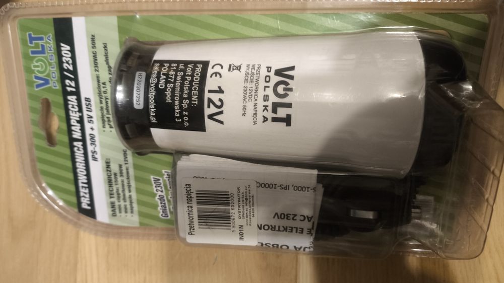 VOLT Polska gniazdo 230v przetwornica napięcia