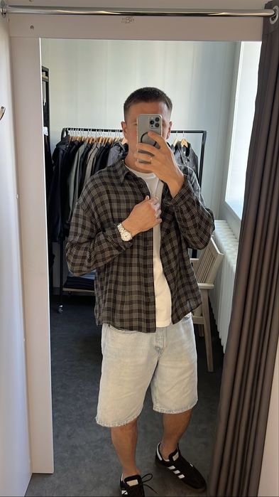 NEW ORIGINAL ! Чоловіча сорочка ZARA в клітинку