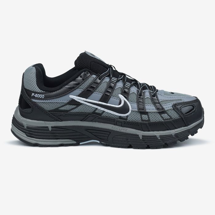 Кросівки Nike P-6000 Grey/Black premium | Кроссовки Найк жіночі чоловічі