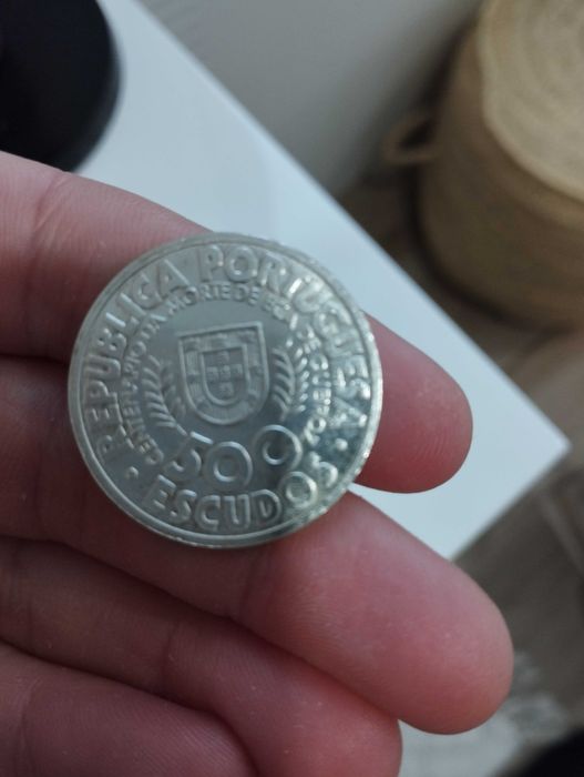 Moeda 500 escudos prata