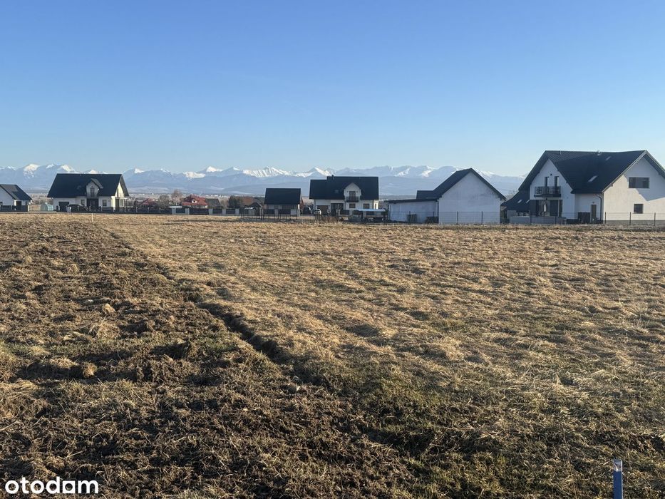 Piękna działka budowlana w widokiem na Tatry i Babią Górę ! - Widok 3
