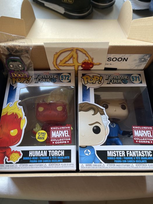 Marvel collector corps box fantastic 4 pop