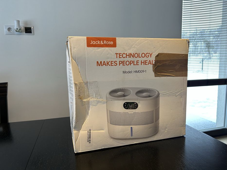 Solidny Nawilżacz Powietrza Jack&Rose HM-009-1 Wydajny 800ml/h Pilot