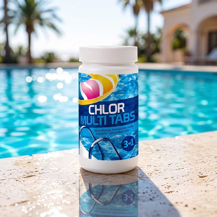 Chlor 3w1 Multi Tabs GAMIX 1 kg Chemia do Basenu Chemia basenowa