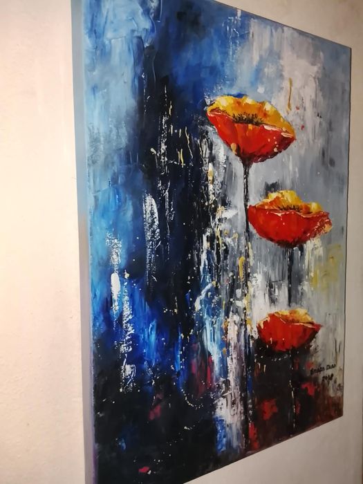 Óleo sobre tela "As Papoilas"