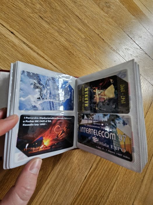 Kolekcja kart telefonicznych TP SA 270 + w klaserze – lata 90